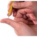 FAUDE Pointed Tweezers - Precision Stainless Steel 10cm for Splinters Thorns & Ingrown Hairs - Yellow - Buy Online on GoSupps.com