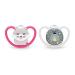 NUK Space Orthodontic Pacifiers, 18-36 Months, 2 Pack 18-36 Month (kids) Cat/Firefly