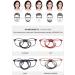 Lanomi Round Oval Reading Glasses for Men & Women - Magnetic Closure Light Reading Aid with Elastic Silicone Straps Blue 1.5x - International Shipping Available - Buy Online on GoSupps.com
