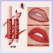 Matte Red Brown Liquid Lip Liner Lip Stain Pen for Women Long Lasting Lip Marker with Precise Tip Natural Moisturizer Quick Dry Waterproof - Buy Online on GoSupps.com