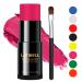 LATIBELL UV Black Light Reactive Glow Face Body Paint Stick (0.75 oz), Professional Neon Face Paint Makeup Foundation, Pink Face Paint for Halloween SFX Cosplay Costume, Cream Type Blendable