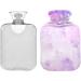 NAANLE Purple Cherry Blossom Hot Water Bottle - 1L Transparent Heat Bottle for Menstrual Cramps Pain Relief & Therapy | International Shipping Available - Buy Online on GoSupps.com