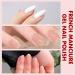 Gel Nail Polish Set - French Manicure Gel Polish White & Nude Nail Polish Set with Top Coat Base Coat Soak Off UV Gel French Manicure Set for Nail Art with French Tips Guides Sticker - Buy Online on GoSupps.com