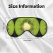 Kiwi Slice Print Unisex Sleep Eye Mask - Soft Comfort Eye Shade for Travel Yoga & Shift Work - Black - Buy Online on GoSupps.com