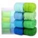Needle Felting Wool, 8 Colors Wool Roving, Wool Roving for Needle Felting, Nature Wool Roving Yarn, Needle Felting Color Wool Sets, Hand Spinning Wool Roving Wool Yarn for Felting DIY Craft Spring