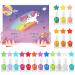 Aieenjor children nail polish set non-toxic water-based peel off 18 colors fast-drying nail polish children gift box set for children from 3 years 18-PCs funny poison