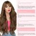 Silk-Co Hair Extensions with Rubber Band - Adjustable Secrets Synthetic Long Corrugated Extensions for Women | Dark Brown & Golden Highlights - 50 cm - Buy Online on GoSupps.com