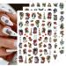 Nails Art Decoration Nail Decals Self Adhesive Chinese Dragon Snake Gothic Style Nail Stickers 3D Black(148) - Buy Online on GoSupps.com
