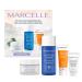 Marcelle Moisture Essentials Holiday Gift Set Cleansing & Moisturizing Skin Care Routine for All Skin Types Hypoallergenic Fragrance-Free Paraben-Free Cruelty-Free