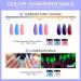 Morovan 30Pcs Dip Powder Nail Kit - 22 Colors Starter Set with Base, Top Coat, Activator, glitter - Yellow Purple French Dip Nails Colorful Powder Kit - Buy Online on GoSupps.com