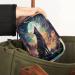 Moon Wolf Print Travel Pill Organizer Bag - Portable 7 Day Pill Case with Zipper for Daily Travel | International Shipping Available - Buy Online on GoSupps.com