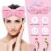Molain Spa Headband | Bowknot Hair Band for Women | Coral Fleece | Elastic | Headband for Washing Face & Shower | Pink - Buy Online on GoSupps.com