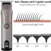 Professional Hair Trimmer for Men | Cordless Clippers & Grooming Kit - Rechargeable Beard Trimmer in Grey - Buy Online on GoSupps.com