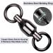 Ball Bearing Swivels Fishing  25pcs Barrel Swivels Fishing Tackle Stainless Steel Welding Rings High Strength Saltwater Fishing Swivels Connectors Size 0 (35lb) 25 Pcs - Buy Online on GoSupps.com