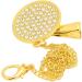 Alomejor Baby Pacifier - Curved Design 26 Letters Safe Materials Healthy Bling with Clips for 6-18 Months Golden Color - Buy Online on GoSupps.com