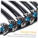 Beatifufu Issue Card Tiara for Tiaras for Bun DIY Bride Pin French Barrette Rhinestone Headdress Black Rhinestone Clip Rhinestone Women Headdress Rhinestones Hair Comb Miss - Buy Online on GoSupps.com