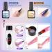 Skymore Nail Set - Gel Nail Extension with UV Color Gel & Overlack | 15ml Nude Nail Starter Kit for Easy Nail Art - Buy Online on GoSupps.com