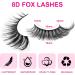 False Eyelashes Cat Eye Lashes Natural Fluffy Wispy Russian Strip Lashes 8D Faux Mink Volume Fox Eye Lashes Handmade Thick Soft Long Dramatic Fake Eyelashes 10 Pairs (HLY06) - Buy Online on GoSupps.com