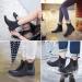 Babaka Waterproof Ankle Rain Boots for Women - Black Matte Chelsea Boots Size 8 - Buy Online on GoSupps.com