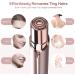 Gurelax Facial Hair Removal for Women - Rechargeable Painless Electric Razor with 2 Replacement Heads in Rose Gold - Buy Online on GoSupps.com