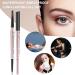 TurritopsisD Dual-Ended Waterproof Eyebrow Pencil - Dark Brown | Retractable, Long-Lasting Brow Makeup with Trimmer - Buy Online on GoSupps.com