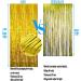 GOER Gold Metallic Tinsel Foil Fringe Curtains - Pack of 2 Party Streamers for Birthday, Graduation & New Year Eve Decorations - 6.4ft x 9.8ft - Buy Online on GoSupps.com