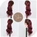 Ponytail Extensions Stick On Horsetail Wine Red Wrap Around Hair Extensions Long Wine Red Wavy Ponytail Wigs for Women for Women(NMW1027-4) - Buy Online on GoSupps.com
