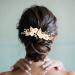 LIFKOME Bride Hairpin Wedding Hair Accessory Simulation Pearl Floral Hair Comb Decor - Buy Online on GoSupps.com