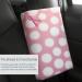 Breast and Chest Buddy Seatbelt Cushion for Mastectomy & Reconstruction | Polka Dots & Ribbon Design - Buy Online on GoSupps.com