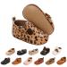 Baby Girls First Walking Shoes Mary Jane PU Leather Anti-Slip Princess Shoes Infant Baby Shoes 0-6 Months C Leopard