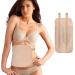 Casting oil packs reusable organic and rigid oil pack kit compress castor oil pack for detoxification of the liver with adjustable rubber band anti-oil leak (not included) (khaki)