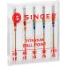 SINGER Titanium Universal Ball Point Machine Needles for Knit Fabric - Assorted Sizes (5-Count) | Original Version - Buy Online on GoSupps.com