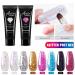 Jascherry 8 Colors Glitter Poly Nail Gel - Acrylic Nail Extension Gel for Beginners | Professional Nail Design #2 - Buy Online on GoSupps.com