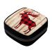 GIAPB Period Bag Sanitary Napkin Storage Bag Pad Holder for Period Makeup Pouch Christmas Plaid Deer Color2620
