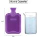 HomeTop Premium 2L Rubber Hot Water Bottle with Cute Knit Cover - Purple | 67.63 fl oz - Buy Online on GoSupps.com