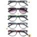 4 Pack Fashion Wood-Look Reading Glasses with Spring Hinges for Men and Women - 2.5x Magnification - Stylish Mix Pack - Buy Online on GoSupps.com