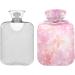 Naanle 2L Transparent Hot Water Bottle with Lid - Spring Cherry Blossom Design for Menstrual Cramps Pain Relief & Hot/Cold Therapy - Buy Online on GoSupps.com