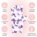 MelodySusie Anti UV Gloves for Gel Nail Lamp - Professional Manicure Protection - Purple Butterfly Design - Fingerless UV Shield Gloves for Nail Art - Home and Outdoor Use - Buy Online on GoSupps.com