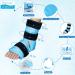 Relief Expert Ankle Foot Ice Pack Wrap - Reusable Gel Cold Pack with Compression Therapy for Achilles Tendonitis & Plantar Fasciitis - Instant Pain Relief - Soft Plush Lining - Blue Medium - Buy Online on GoSupps.com