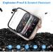 ZEBRE 4-Pack Apple Watch 44mm Case with Built-in HD Screen Protector - Compatible with Apple Watch Series 4/5/6/SE - Clear - 44mm - Buy Online on GoSupps.com