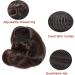 Hepburn Hair Bun Scrunchie Dark Brown Updo Extension - Bridal Chignon Wig Ponytail - Buy Online on GoSupps.com