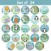 Zoo Animals Baby Monthly Stickers - Jungle Milestone Set for Boy/Girl | Unisex Safari Newborn Monthly Milestones (Set of 24) - Buy Online on GoSupps.com