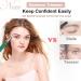 Eyebrow Trimmer for Women - Painless Electric Razor with LED Light for Eyebrows Face Nose Ear Chin and Bikini Detail - Battery Operated (Green - Buy Online on GoSupps.com