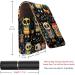 Shop Stylish Leather Lipstick Case with Mirror - Mini Lip Gloss Organizer Animal Skull Pattern - Buy Online on GoSupps.com