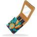 Premium Leather Lipstick Case & Organizer with Mirror - Mini Colorful Peacock Feather Holder - Buy Online on GoSupps.com