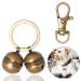 Copper Bells for Dog Collars with Snap Clips - Made of Pure Copper for Dogs/Cat - Clear Sound & No Rust - Save Birds Wildlife, Know Where Your Pet