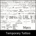 Waterproof English Temporary Tattoo Sticker - 56 Sheets | Long-lasting Fake Tattoo Sticker for Unisex - Buy Online on GoSupps.com