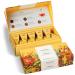 Tea Forte Petite Presentation Box Tea Samplers Assorted Variety Tea Box 10 Handcrafted Pyramid Tea Infusers (Paradis) Fruits