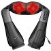 Takrink neck massage device 16 massage balls Shiatsu massage device shoulder degrees and Velcro reinforced adjustable 3 speed back massage device with 1.8m power cable black 1