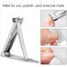 Nail Clippers Single Ultra-Thin Portable Multifunctional Foldable Household Nail Clippers with Keychain/956 Silvery - Buy Online on GoSupps.com